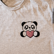 Load image into Gallery viewer, Sparkly Panda with Love Heart
